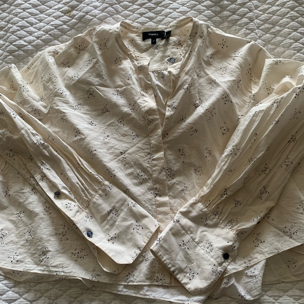 Theory cropped blouse
